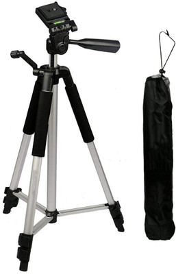 

Blue Birds Tripod-3110 with Holder Mount For Smart phones Portable Adjustable Outdoor Photography Aluminum Alloy Triangle Bracket Lightweight Camera Stand, Three-Dimensional Head & Quick Release Plate For Video Cameras,DSLR Tripod(Silver & Black, Supports