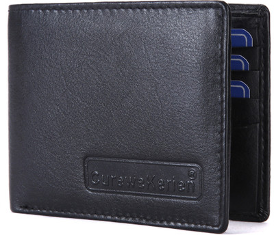 

Curewe Kerien Men Black Genuine Leather Wallet(12 Card Slots)