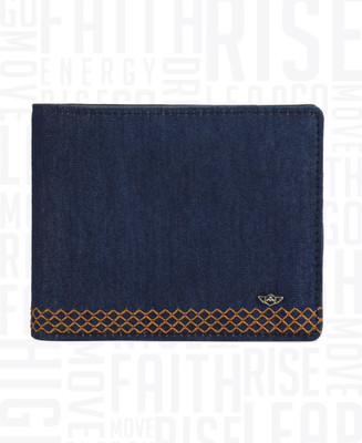 

Metronaut Men Blue Genuine Leather Wallet(4 Card Slots)