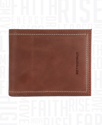 

Metronaut Men Tan Genuine Leather Wallet(4 Card Slots)