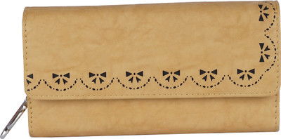 

Butterflies Women Yellow Artificial Leather Wallet(6 Card Slots), Musterd