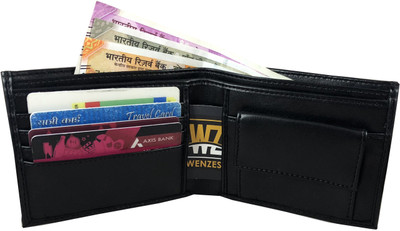 

Wenzest Men Black Genuine Leather Wallet(4 Card Slots)