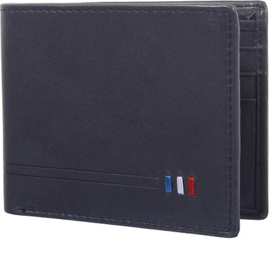 

Da STEPS Men Blue Genuine Leather Wallet(8 Card Slots)