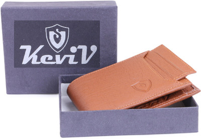 

Keviv Men Tan Artificial Leather Wallet(10 Card Slots)
