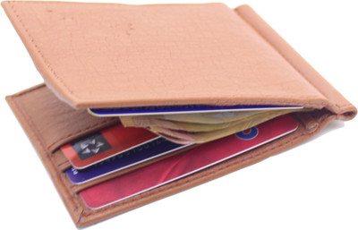 

Facinate Men Brown Artificial Leather Money Clip(6 Card Slots)