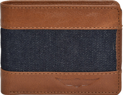 

CHRISTOPOLO Men Blue Genuine Leather Wallet(3 Card Slots)