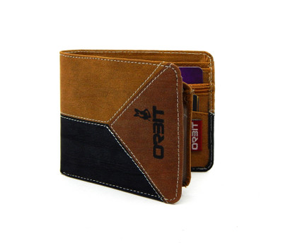 

Orbit Men Khaki, Tan, Black Genuine Leather, Fabric Wallet(8 Card Slots), Black;khaki;tan