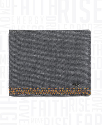 

Metronaut Men Grey Genuine Leather Wallet(4 Card Slots)