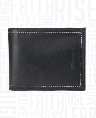

Metronaut Men Black Genuine Leather Wallet(4 Card Slots), Dark grey