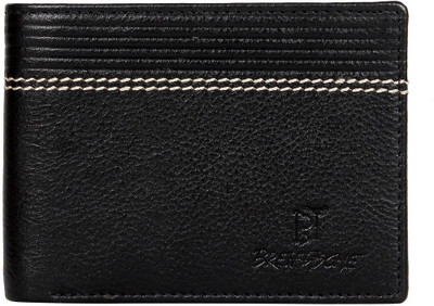 

Breiftasche Boys Black Genuine Leather Wallet(6 Card Slots)