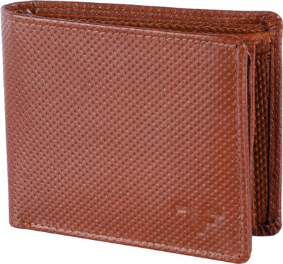 

Vener Fabica Men Tan Genuine Leather Wallet(8 Card Slots)