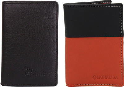 

Lady bar Men Multicolor Genuine Leather Card Holder(17 Card Slots), Multi
