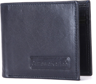 

Curewe Kerien Men Blue Genuine Leather Wallet(9 Card Slots), Dark blue