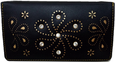 

bandicoot Women Black Fabric Wallet(4 Card Slots)