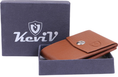 

Keviv Men Tan Artificial Leather Wallet(10 Card Slots)