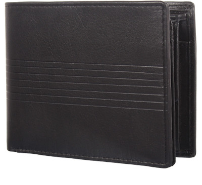 

Da STEPS Men Black Genuine Leather Wallet(8 Card Slots)