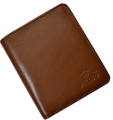 

Azibo Men Beige Genuine Leather Wallet(5 Card Slots), Rust