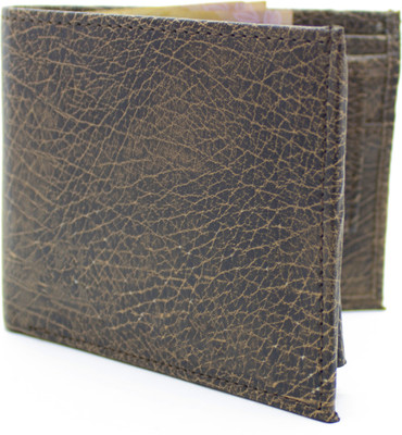 

flex boom Boys Brown Genuine Leather Wallet(6 Card Slots)
