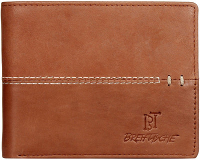

Breiftasche Boys Tan Genuine Leather Wallet(3 Card Slots)
