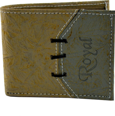 

SS Men Multicolor Artificial Leather Wallet(4 Card Slots), Tan