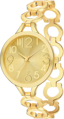 

goodfortune OD524, Stylish Wedding Series Diamond Studded Watch For Girls & Women Golden Jewellery look Shiny Rich Watch - For Women