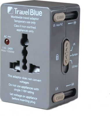 57% OFF on Travel Blue All-In-One Adaptor - For 152 Countries(Grey) 57% OFF on Travel Blue All-In-One Adaptor - For 152 Countries(Grey)