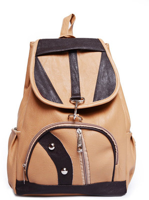 

Pynk Fashion backpack 2 Backpack(Beige), Cream