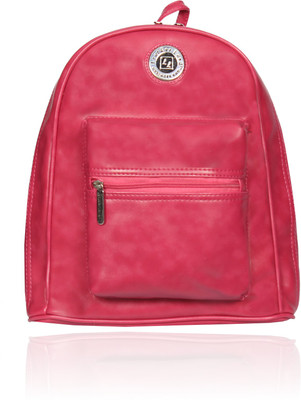 

Leather Land Trendy D cut Backpack In Rani Pink 6 Backpack(Pink)