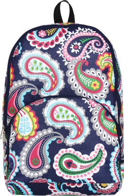 

UNIGEAR Women's Premium Cotton Canvas Casual Backpack | Bagpack (Blue Mix) 26 L Backpack 26 Backpack(Multicolor)