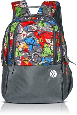 

Optima Multi Zipper 28.0 L Laptop Backpack(Grey)