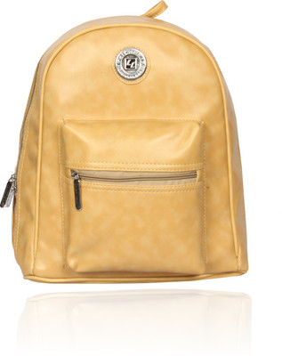 

Leather Land Trendy D cut Backpack In Cream 6 Backpack(Beige)