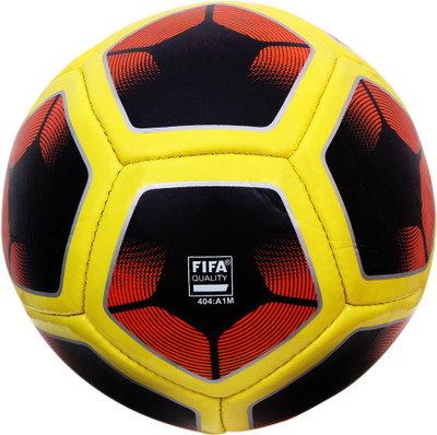 

RASON 12 Panel FCB Red Hand Stitched Football (Size-) Football - Size: (Pack of 1, Multicolor