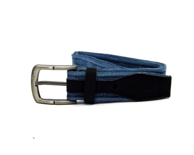 

WOODS Men Formal, Casual Blue Canvas, Fabric Belt