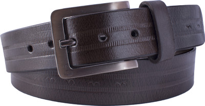 

U+N Men Casual Brown Genuine Leather Belt