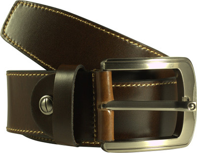 

Growvid Men Formal Brown Genuine Leather Belt, Cherry brown