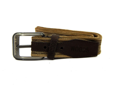 

WOODS Men Formal, Casual Beige Canvas, Fabric Belt