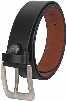 

Kaezri Men Casual Black Genuine Leather Belt