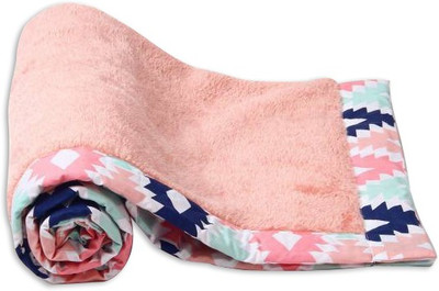 

Miss & Chief Plain  Crib Baby Blanket(Fur, Coral