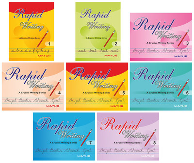 Cursive Writing Book set of 8 Books  - Rapid Writing Book(English, Paperback, Mayur Publications)