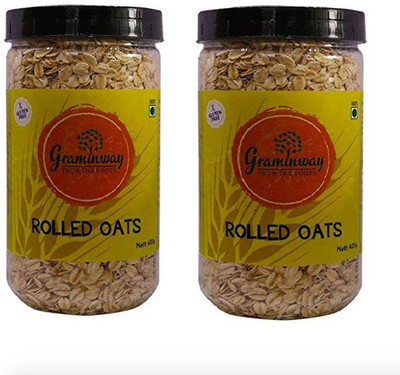 

Graminway GLUTEN FREE ROLLED OATS PACK OF 2(800 g, Plastic Bottle, Pack of 2)