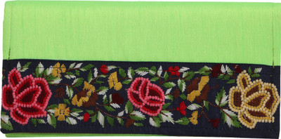 

Indha Craft Party, Casual, Formal Green Clutch