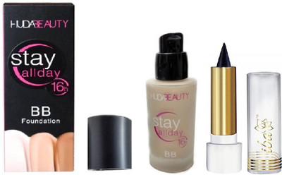 

iba halal care PURE EYES NATURAL KAJAL WITH STAY ALL DAY 16H BB FOUNDATION PACK(Set of 2)