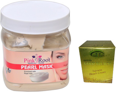 

Pink Root PEARL MASK 500ML WITH GOLD BLEACH 50G(Set of 2)