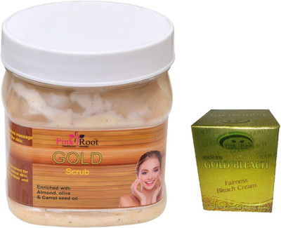 

Pink Root GOLD SCRUB 500ML WITH GOLD BLEACH 50G(Set of 2)