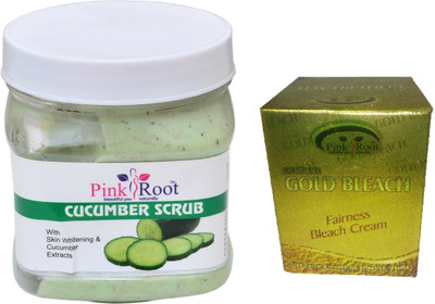 

Pink Root CUCUMBER SCRUB 500ML WITH GOLD BLEACH 50G(Set of 2)