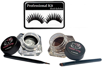 

Professional kit Eyelashes, Mac Hello Kitty Two Eyeliner(Set of 2)