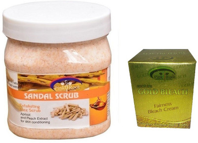 

Pink Root SANDAL SCRUB 500ML WITH GOLD BLEACH 50G(Set of 2)