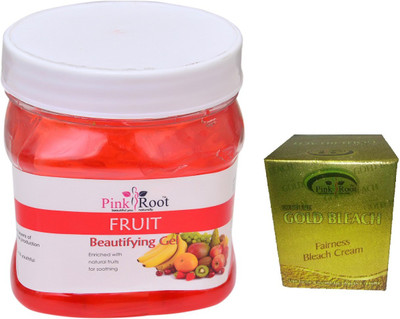 

Pink Root FRUIT GEL 500ML WITH GOLD BLEACH 50G(Set of 2)