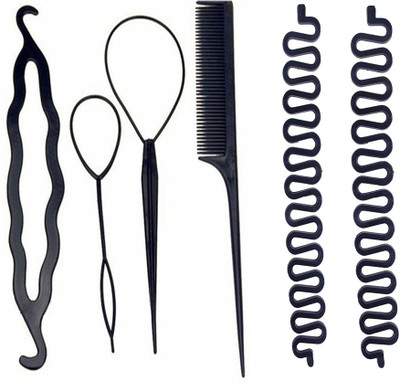 

JAMPAK Hair Combo set For New Hair Styling Easy Styling Tool (Set Of 6 Pcs)(Set of 6)