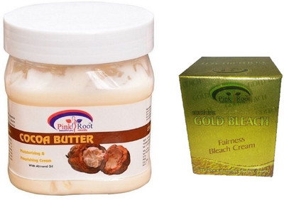 

Pink Root COCOA BUTTER CREAM 500ML WITH GOLD BLEACH 50G(Set of 2)